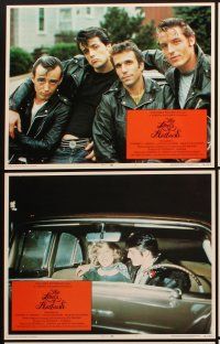 6w296 LORDS OF FLATBUSH 6 LCs '74 cool portrait of Fonzie, Rocky, & Perry as greasers in leather