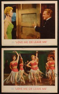 6w470 LOVE ME OR LEAVE ME 4 LCs R62 Doris Day as Ruth Etting with James Cagney as Marty Snyder!