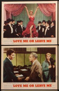6w358 LOVE ME OR LEAVE ME 5 LCs '55 sexy Doris Day as famed Ruth Etting, James Cagney!