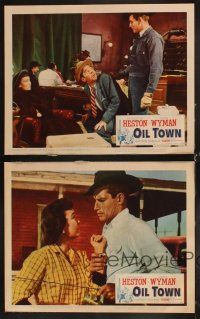 6w471 LUCY GALLANT 4 LCs R61 Jane Wyman in Oil Town w/rugged Charlton Heston!