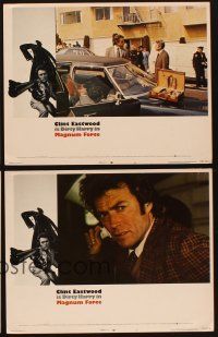 6w297 MAGNUM FORCE 6 int'l LCs '73 Clint Eastwood as toughest cop Dirty Harry!