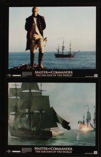 6w005 MASTER & COMMANDER 10 LCs '03 Russell Crowe, Paul Bettany, Peter Weir directed!