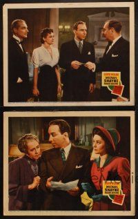 6w478 MICHAEL SHAYNE PRIVATE DETECTIVE 4 LCs '40 images of Lloyd Nolan in the title role!