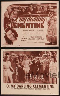 6w488 O MY DARLING CLEMENTINE 4 LCs R53 Roy Acuff & radio's most popular entertainers!