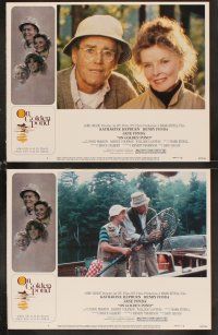 6w180 ON GOLDEN POND 8 LCs '81 Katharine Hepburn, Henry Fonda, and Jane Fonda!