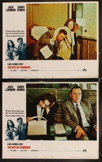 6w183 OUT-OF-TOWNERS 8 LCs '70 Jack Lemmon, Sandy Dennis, written by Neil Simon!