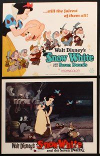 6w018 SNOW WHITE & THE SEVEN DWARFS 9 LCs R67 Walt Disney animated cartoon fantasy classic!