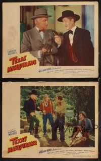 6w530 TEXAS MASQUERADE 4 LCs '44 William Boyd as Hopalong Cassidy, Andy Clyde!