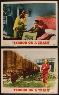 6w532 TIME BOMB 4 LCs '53 Terror on a Train, Glenn Ford & Anne Vernon in explosive action!