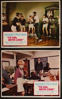 6w715 TO SIR, WITH LOVE 3 LCs '67 Sidney Poitier, Lulu, directed by James Clavell!