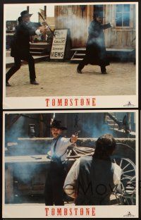 6w387 TOMBSTONE 5 LCs '93 Kurt Russell as Wyatt Earp, Val Kilmer as Doc Holliday, Charlton Heston!