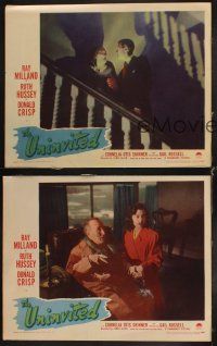 6w721 UNINVITED 3 LCs '44 Ray Milland, Ruth Hussey, Donald Crisp, Gail Russell!
