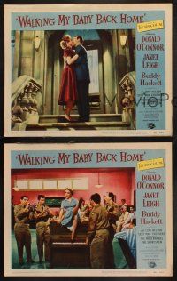 6w722 WALKING MY BABY BACK HOME 3 LCs '53 dancing Donald O'Connor & sexy Janet Leigh on piano!