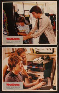 6w241 WARGAMES 8 LCs '83 teen Matthew Broderick plays video games to start World War III!