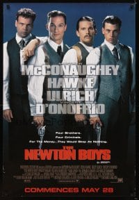 6y449 NEWTON BOYS advance Aust 1sh '98 McConaughey, Ethan Hawke, directed by Richard Linklater!