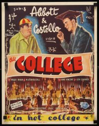 6y723 HERE COME THE CO-EDS Belgian '45 Bud Abbott & Lou Costello are loose in a girls' school!