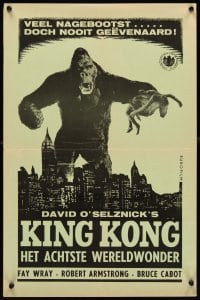 6y016 KING KONG Dutch R60s Fay Wray, Robert Armstrong, incredible different artwork!