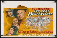 6y748 MAGNIFICENT SEVEN Belgian R71 Yul Brynner, Steve McQueen, John Sturges' 7 Samurai western!