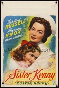 6y780 SISTER KENNY Belgian '46 nurse Rosalind Russell won fame but lost love!