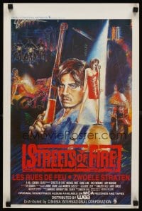 6y786 STREETS OF FIRE Belgian '84 Walter Hill shows what it is like to be young tonight!