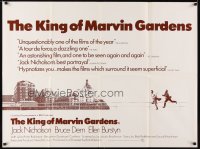 6y188 KING OF MARVIN GARDENS British quad '72 Jack Nicholson in New Jersey, directed by Bob Rafelson