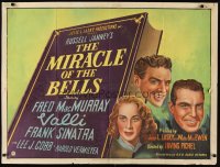 6y192 MIRACLE OF THE BELLS British quad '48 art of Frank Sinatra, Alida Valli & Fred MacMurray!