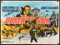 6y196 NIGHT OF THE ASKARI British quad '76 Christopher Lee, Death in the Sun, Chantrell art!