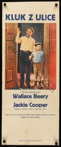6y056 CHAMP Czech 13x31 '60s boxer Wallace Beery, Jackie Cooper, King Vidor, boxing epic!