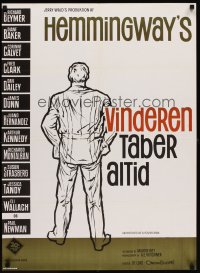 6y556 ADVENTURES OF A YOUNG MAN Danish '63 Ernest Hemingway, different Stevenov artwork!