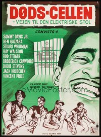 6y576 CONVICTS 4 Danish '62 Vincent Price, Ben Gazzara, cool art of Sammy Davis Jr!