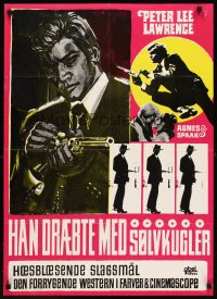 6y606 KILLER CALIBER 32 Danish '70 art of Peter Lee Lawrence in action & loading gun!