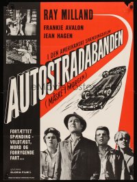 6y617 PANIC IN YEAR ZERO Danish '62 Ray Milland, Hagen, Frankie Avalon, orgy of looting & lust!