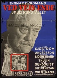 6y649 WILD STRAWBERRIES Danish '57 Ingmar Bergman's Smultronstallet, c/u of Victor Sjostrom!