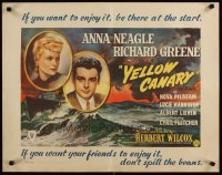6y214 YELLOW CANARY English 1/2sh '44 Anna Neagle is despised by women and scorned by men!