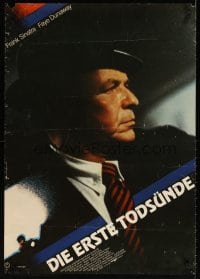 6y062 FIRST DEADLY SIN German '80 great profile image of Frank Sinatra in his final role!