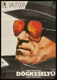 6y019 DOGKESELYU Hungarian '82 cool art of man wearing glasses & hat by Wanda Szyksznian!