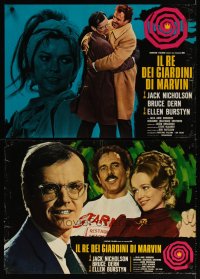 6y408 KING OF MARVIN GARDENS set of 6 Italian photobustas '76 Jack Nicholson, directed by Rafelson!