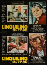 6y434 TENANT set of 3 Italian photobustas '76 Le Locataire, Roman Polanski, Isabelle Adjani!