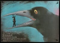 6y280 AFTER HOURS Polish 27x38 '87 Martin Scorsese, art of man in bird mouth by Pagowski!