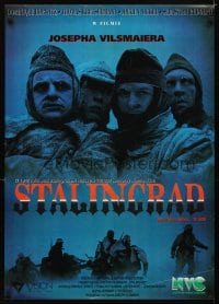 6y344 STALINGRAD video Polish 27x38 '93 great image of frozen soldiers!