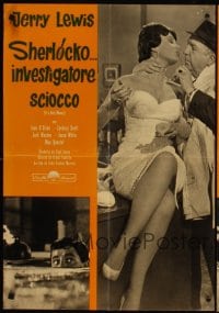 6y406 IT'S ONLY MONEY set of 6 Italian photobustas '62 wacky private eye Jerry Lewis, Joan O'Brien!