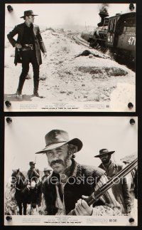 6z928 ONCE UPON A TIME IN THE WEST 2 8x9.75 stills '69 Jason Robards, Henry Fonda, Sergio Leone