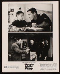 6z640 JINGLE ALL THE WAY 7 8x10 stills '96 Arnold Schwarzenegger, Sinbad, two dads & one toy!