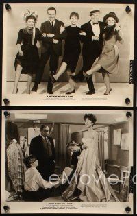 6z836 NEW KIND OF LOVE 4 8x10 stills '63 Paul Newman, Joanne Woodward, Maurice Chevalier, Eva Gabor