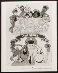 6z841 POLICE ACADEMY: THE SERIES 4 TV 8x10 stills '89 wacky cop cartoon based on the movie!