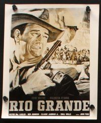 6z578 RIO GRANDE 8 Spanish/U.S. 8x10 stills R60s art of John Wayne & Maureen O'Hara, directed by John Ford
