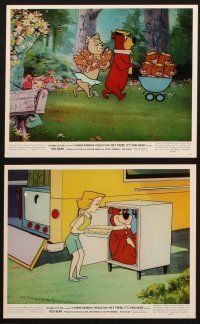 6z209 HEY THERE IT'S YOGI BEAR 6 color 8x10 stills '64 Hanna-Barbera, Yogi's first feature movie!
