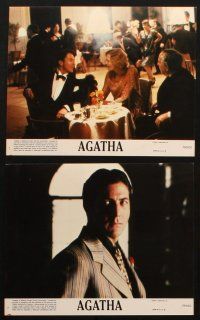 6z024 AGATHA 8 8x10 mini LCs '79 Dustin Hoffman, Vanessa Redgrave as Agatha Christie, Michael Apted