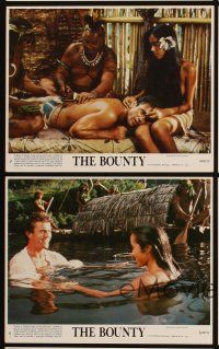 6z172 BOUNTY 7 8x10 mini LCs '84 Mel Gibson, Anthony Hopkins, Mutiny on the Bounty remake!
