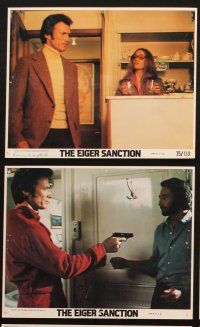 6z204 EIGER SANCTION 6 8x10 mini LCs '75 Clint Eastwood's lifeline was held by assassin he hunted!